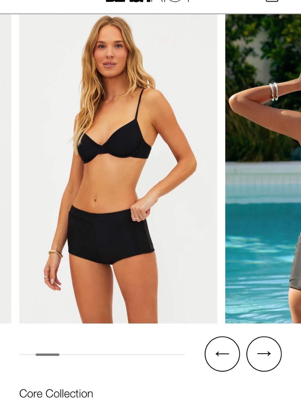Beach Riot Black Ribbed Low Rise Bikini Bottom - Picture 3 of 9
